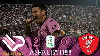 ASFALTATI!!! PALERMO 2-0 PERUGIA |Live reaction dallo stadio|Palermo|Serie B|