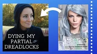 Smokey Blue Pastel Hair | Dying Partial Dreadlocks