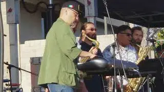Mexico 68 Afrobeat Orchestra at The 10th Annual South Pasadena Eclectic Music Festival.