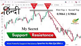 How To Draw Support And Resistance Properly | Support Resistance Kaise Draw Karen (My Best Trick)