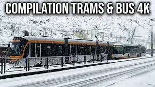 Compilation Trams & Bus 4K