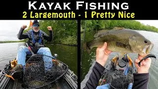 Kayak Fishing - 2 Largemouth Bass, Big 7 Lake - May 2025