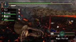 Dual Lavasioth/Volganos MHFU / 2g HR8 vs AZclan fast kill 3min 10sec