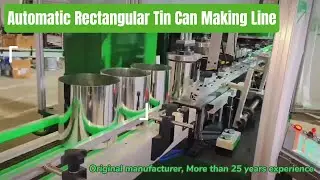 Automatic Rectangular Metal Tin Can Machine # Testing video in factory