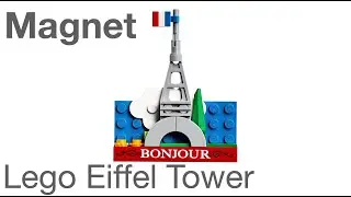 Lego Eiffla Tower - Magnet