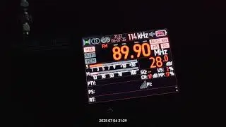 FM DX reception via tropo sawt Al Islam vs tarabulus al dawwia in Arta Greece 06/07/2025
