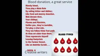 creative writers  blood donation is a great service@brinda1764
