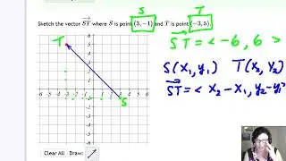 Intro to Component Form and Equivalent Vector at Origin