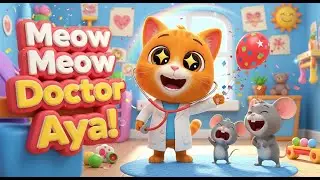 Meow Meow Doctor Ayaa! Funny Kids Cartoon Song | Hindi Rhymes for Babies