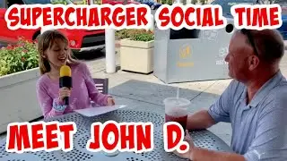 Supercharger Social Time With Carly Episode #1 - Meet Tesla Model 3 Owner John D.