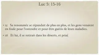 Chambre de pri&egrave;re et de m&eacute;ditation du 20/04 (S2:E41)