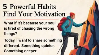 5 Powerful Habits To Find Your Motivation🔥|| Graded Reader || Improve Your English ✅️
