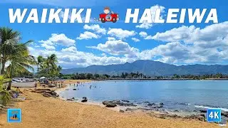 Haleiwa Historic Town | Waikiki to North Shore 🌴 Hawaii 4K Driving