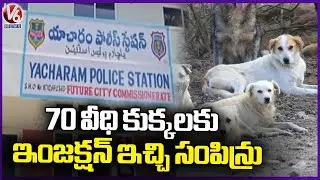 Stray Animals Foundation Complaint to Police Over Dogs Issue In Yacharam | V6 News