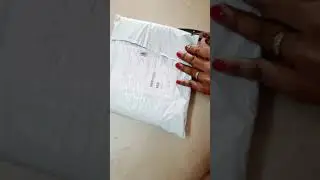 unboxing meesho|satin plain saree😍❤|with 1mtr blouse bit🌺|very pretty👌💞|shorts