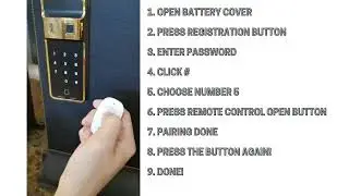 REGISTER REMOTE CONTROL FOR EPIC 6G GATE LOCK ( My Digital Lock Singapore )