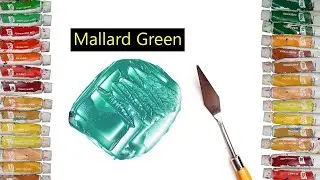 How To Make Mallard Green Color - Mixing Acrylic Colors