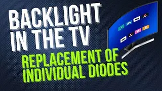 Backlight in the TV - edge backlight, can we replace single diodes in THIS type?