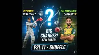 ​Rizwan&rsquo;s New Team & Salman Agha Named Captain! PSL 11 Big Changes & New Rules