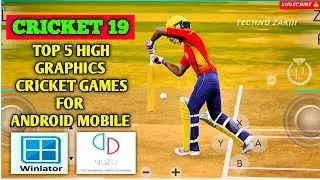 Top 5 High Graphics Cricket Games For Android | Winlator and yuzu emulator | #Cricket19 #yuzu #viral