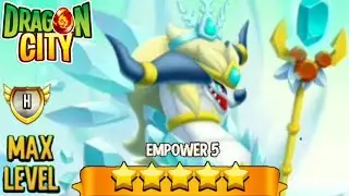 Super Power ! High White Queen Dragon Level 70 ! Dragon City