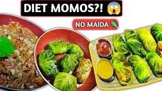 Healthy Low Carb Cabbage Momos | Guilt-Free Cabbage Rolls Recipe 🥬🔥
