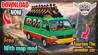 Taarzen The wonder car mod bus simulator Indonesia | Kelok map mod.