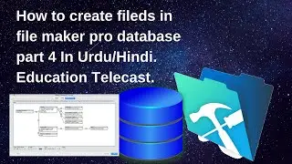 How to create and manage fields in filemaker pro database  In Urdu/Hindi