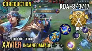 Xavier insane damage & CD reduction build #mlbb #xavier