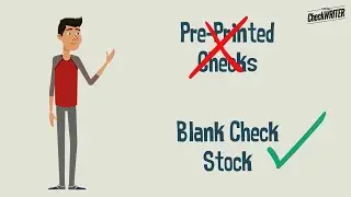 Switch to Blank Check Stock from Pre Printed Checks