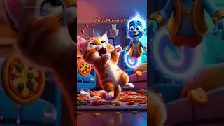 Funny Cat Makes Crazy Wish From Genie#shortvideo #shortsfeed #cartoon