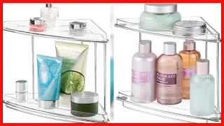 Great product -  mDesign Steel/Plastic Freestanding Countertop Corner Shelf Organizer with 2-Tier St