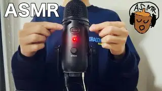 【ASMR】Blue Yetiマイクを綿棒で触る音／The sound of touching a Blue Yeti microphone with a cotton swab