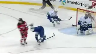 Jack Hughes scores then hits Tyler Myers