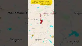 SCSMT Kolhapur Express TN.11403 Nagpur - Kolhapur #travel #railwayexpress #railexpress