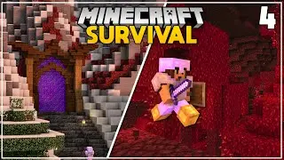 INTO THE NETHER!  - Ep 4 - Minecraft 1.18 Survival Let's Play