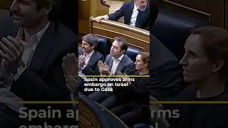 Spain approves arms embargo on Israel due to Gaza genocide | AJ #shorts
