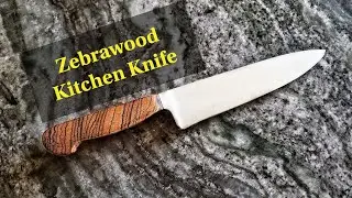 Making a Knife Handle from Zebrawood Blanks