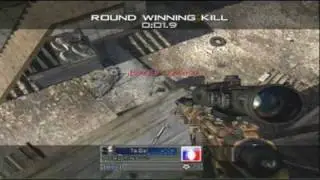 MW2 Best Throwing Knife Ever  I 1080&deg; I Game Winning Kill  SnD