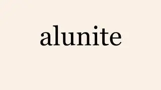 alunite
