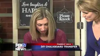 How to make a DIY chalkboard transfer