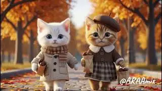 When Two Kittens Meet, a Heartwarming Friendship Begins. #ai #cat #kucing 