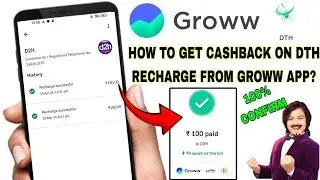 Groww app dth recharge cashback | How to do dth recharge from groww app