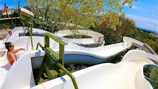 White Body Water Slide at Aqua Brava Roses