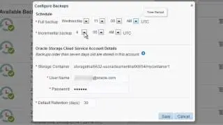 Oracle Java Cloud Service: Backing Up and Restoring an Oracle Java Cloud Service Instance