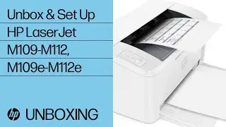Распаковка и настройка принтеров серий HP LaserJet M109-M112 и M109e-M112e | Служба поддержки HP