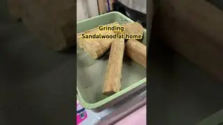 Making Sandalwood Paste at home🪵#sandalwood #sandalwoodoil #santalumalbum #attars #perfume
