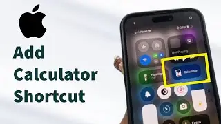 iPhone 16 / 16 Pro Max || How to Add Calculator to Control Center iPhone 16 / 16 Pro Max