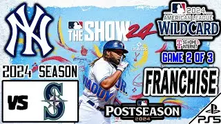 MLB The Show 24 | FRANCHISE | 2024 | WILDCARD | Game 2 | vs Seattle Mariners (1/22/26)