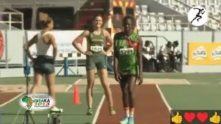 The final of the long jump for young women at the African Athletics Championships in Zambia 2023